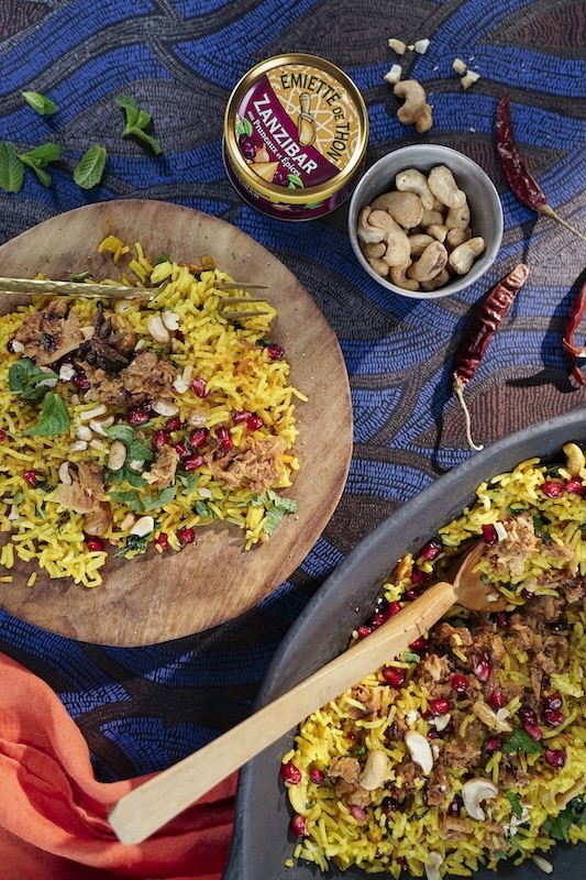 recette de Riz biryani à l’émietté de thon