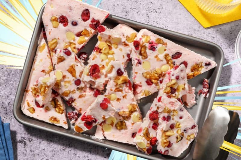 Brisures glacées au yaourt à la grecque