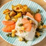 Cabillaud à la grenobloise revisité au pamplemousse