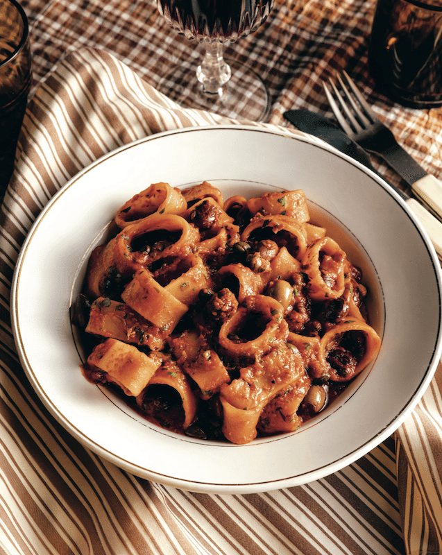 recette de Calamarata alla puttanesca