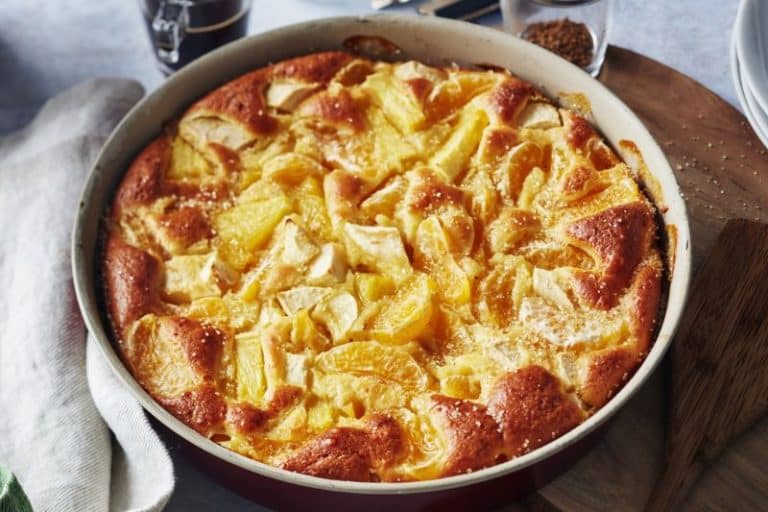 Clafoutis clémentines pommes ananas