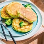 Croques pancakes au brocoli