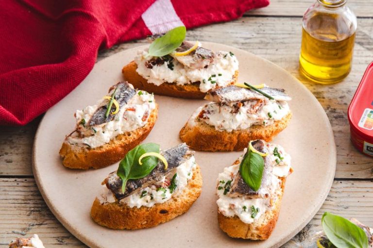 Crostinis aux sardines Pêche du Jour