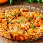 Crumble salé de carottes et chorizo