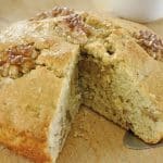 Gateau aux noix coulis chocolat