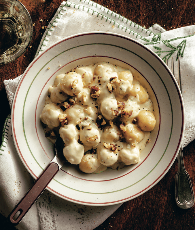recette de Gnocchi gorgonzola e noci