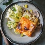 Gratin de cabillaud au duo de fromages