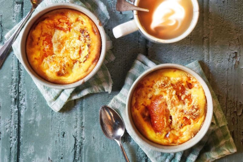 Petit gratin de pomelo au crumble