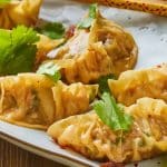 Gyozas au Reblochon et au porc