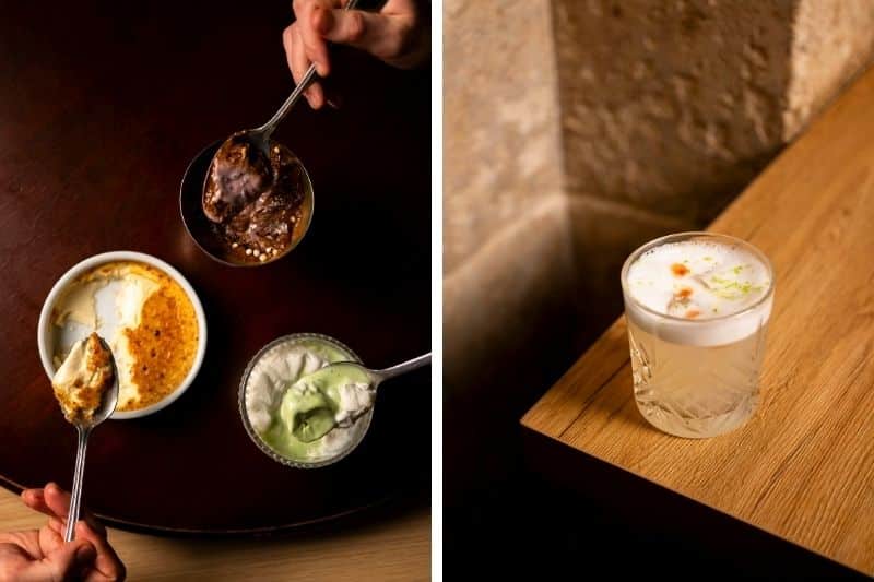 desserts et cocktails