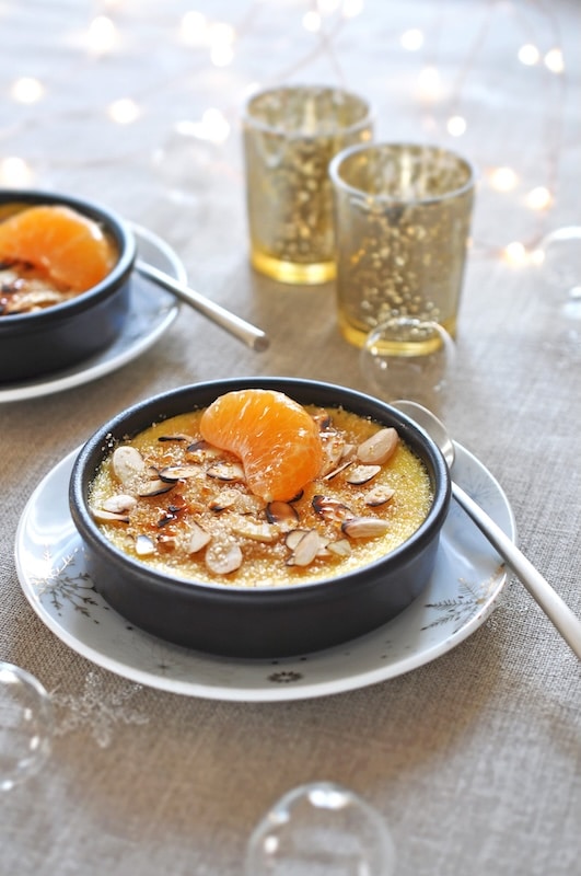 recette de Crème brûlée aux clémentines