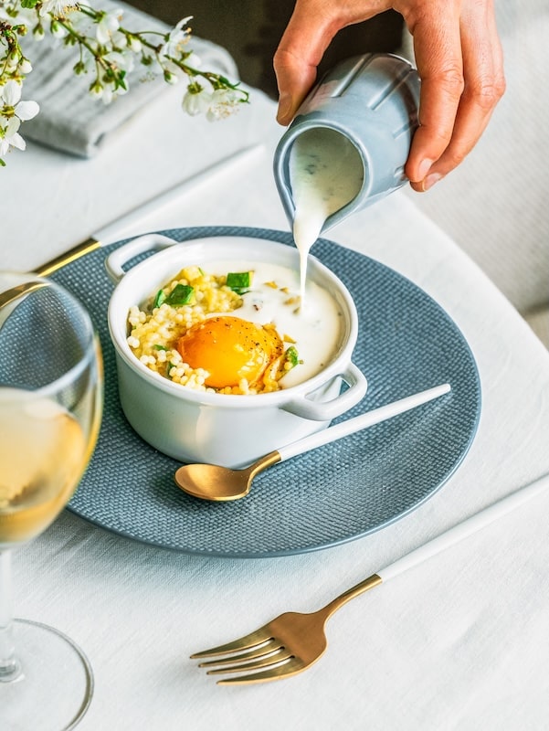 recette de Cassolettes de perles aux œufs et à l’avocat