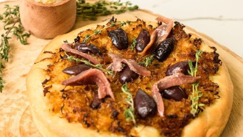 Pissaladière à la choucroute cuisinée