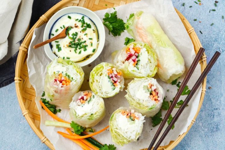Rainbow rolls aux légumes et Kiri