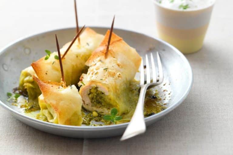Roulés croustillants de poulet au Comté