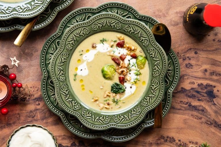 Soupe crémeuse aux choux de Bruxelles