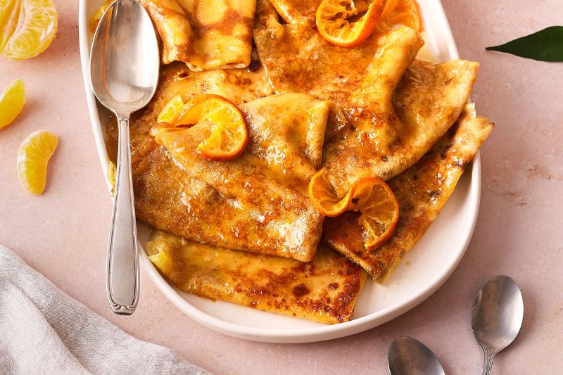 Crêpes Suzette à la Clémentine de Corse