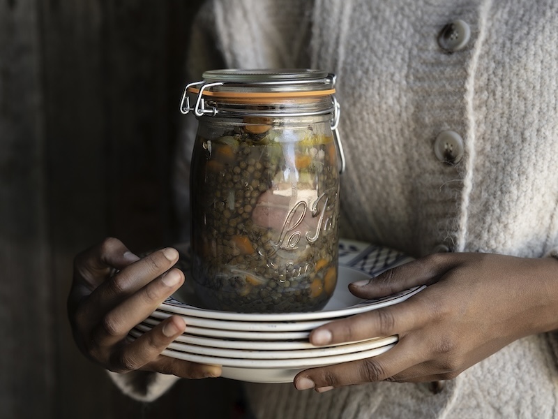 recette de Petit salé aux lentilles en conserve
