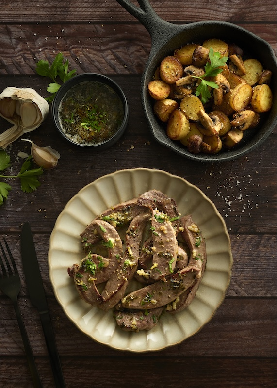 recette de Coeur de veau en persillade