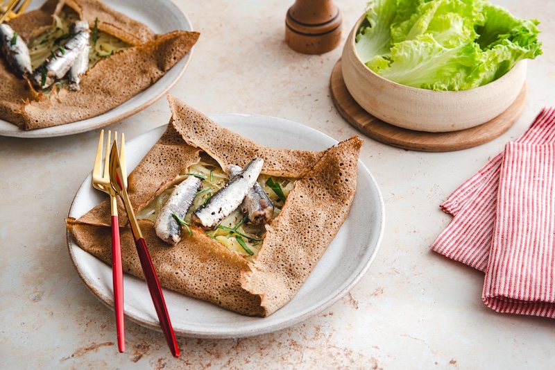 recette de Galette bretonne au confit d’oignon