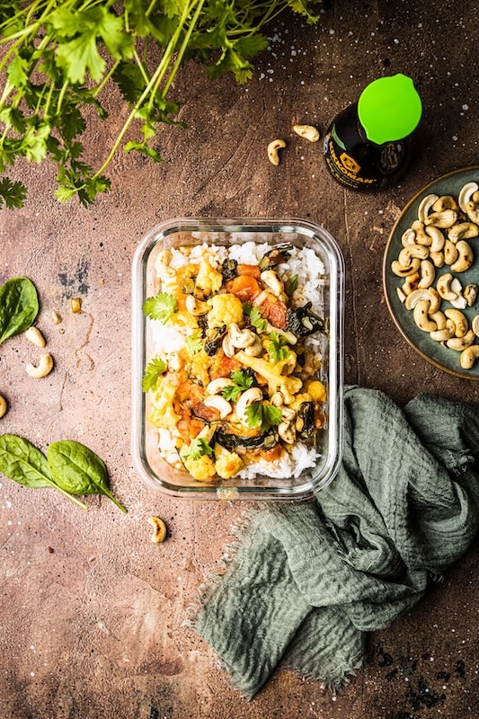 recette de Curry de chou-fleur et cajou