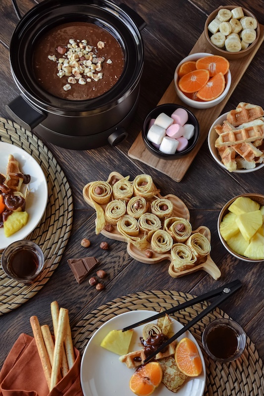 recette de Fondue pralinée