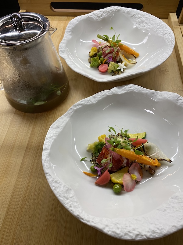 recette Homard breton et légumes du moment