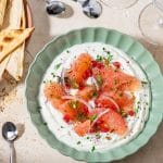 Labneh au pamplemousse rose