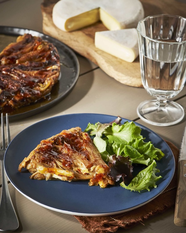 recette de Tatin d’endives au Reblochon