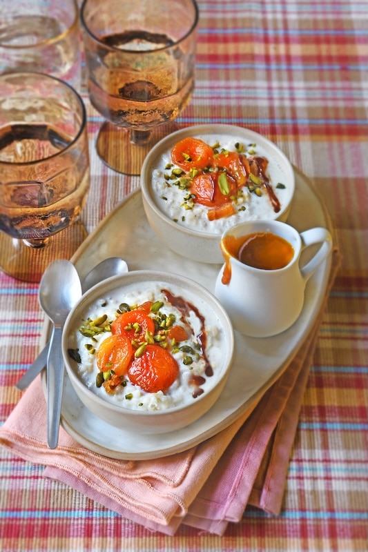 recette de Risotto vanillé et abricots secs