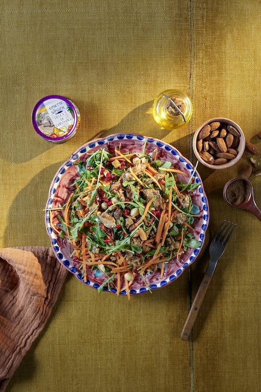 recette de Salade de carottes à l’émietté de sardine