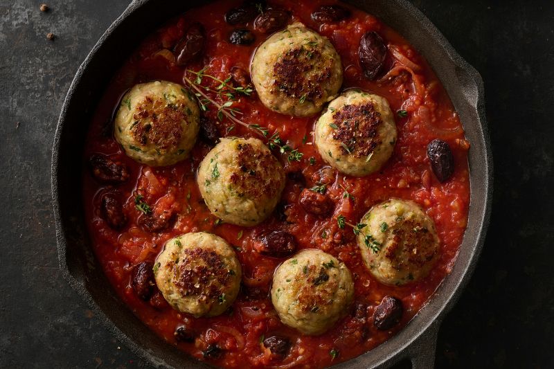 Boulettes d’épaule de veau marengo