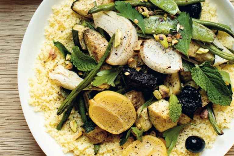 Couscous aux légumes verts