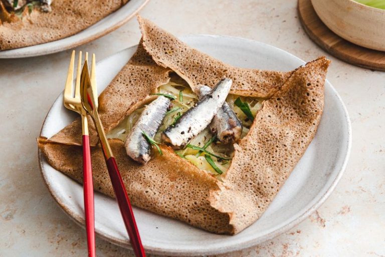 Galette bretonne au confit d’oignon