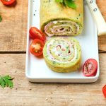 Génoise roulée courgettes et Vache qui rit