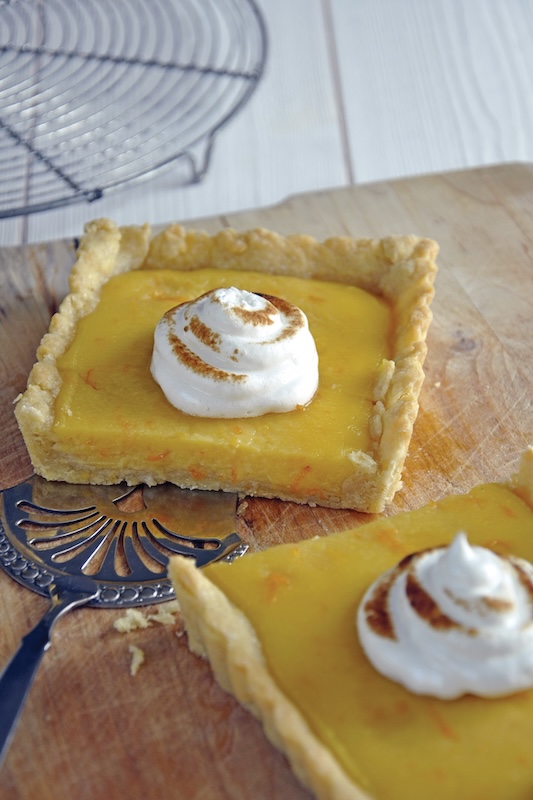 recette de Tarte aux clémentines meringuée
