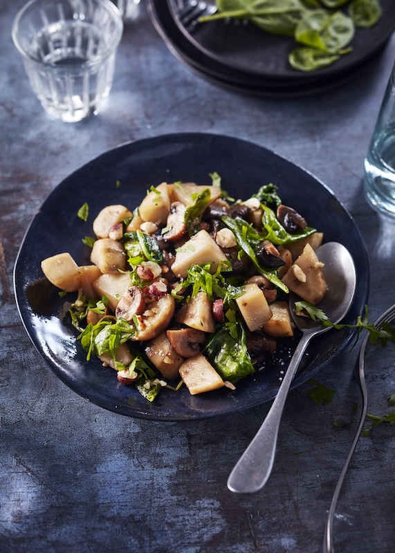 recette de Poêlée de topinambours et noisettes