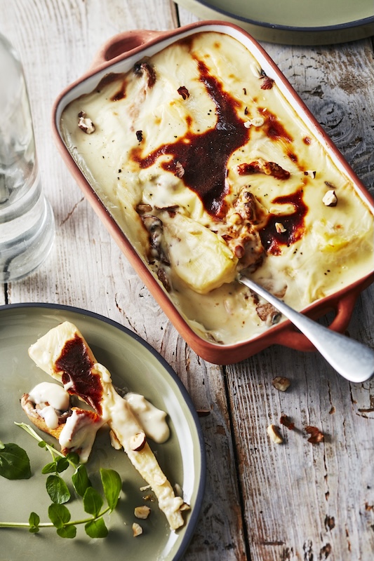 recette de Gratin de persil tubéreux au Gorgonzola