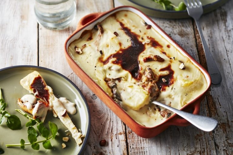 Gratin de persil tubéreux au Gorgonzola