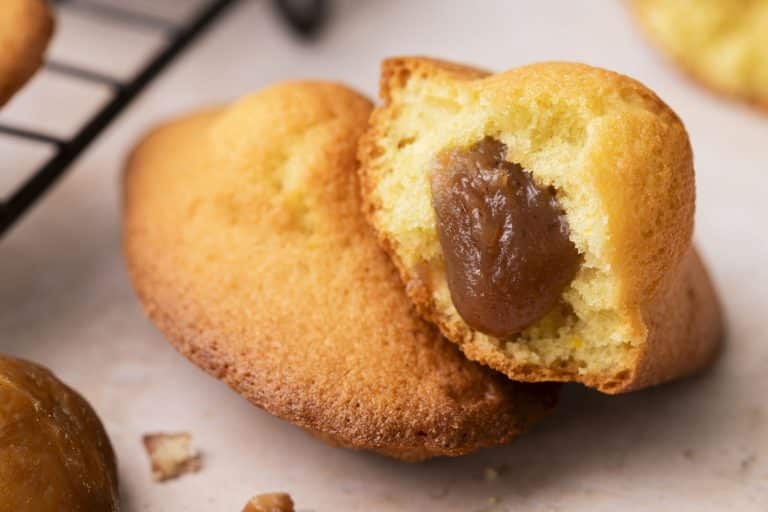 Madeleines farcies aux châtaignes