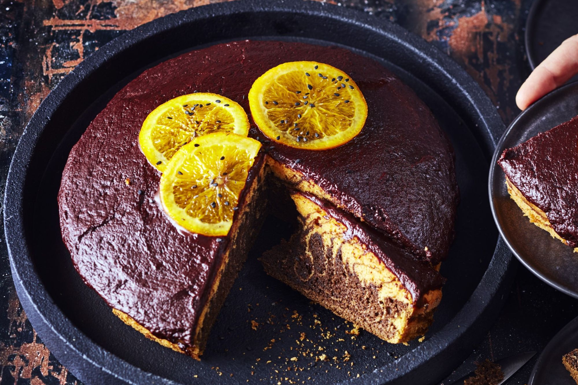 Marbré moelleux orange chocolat