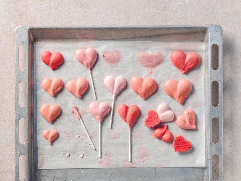 recette de Coeurs meringués