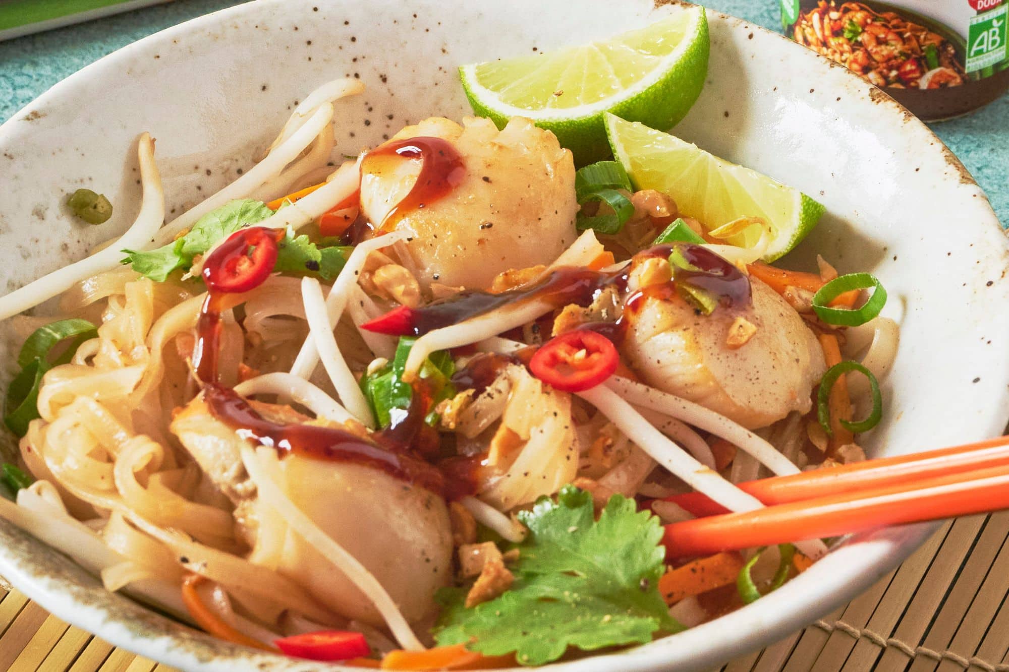 Pad Thaï aux Saint-Jacques