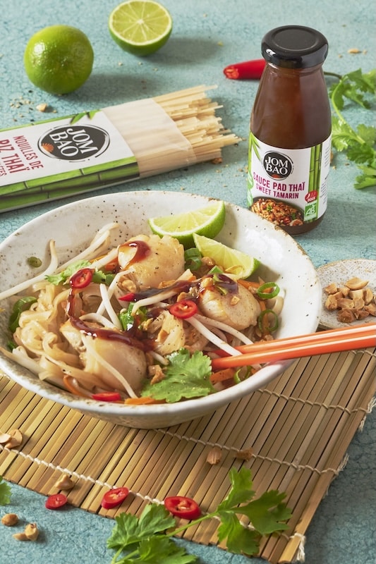 recette de Pad Thaï aux Saint-Jacques
