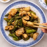 Poêlée de poulet et asperges