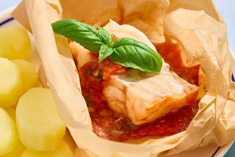 Poisson blanc en papillote