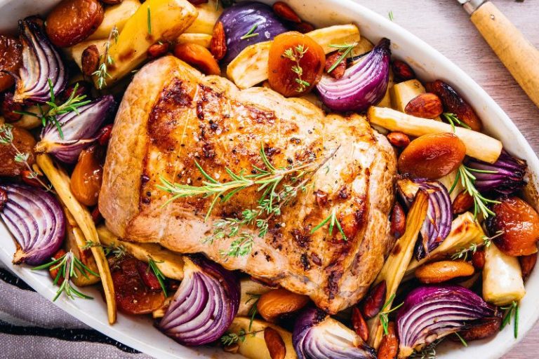 Rôti de porc aux abricots secs