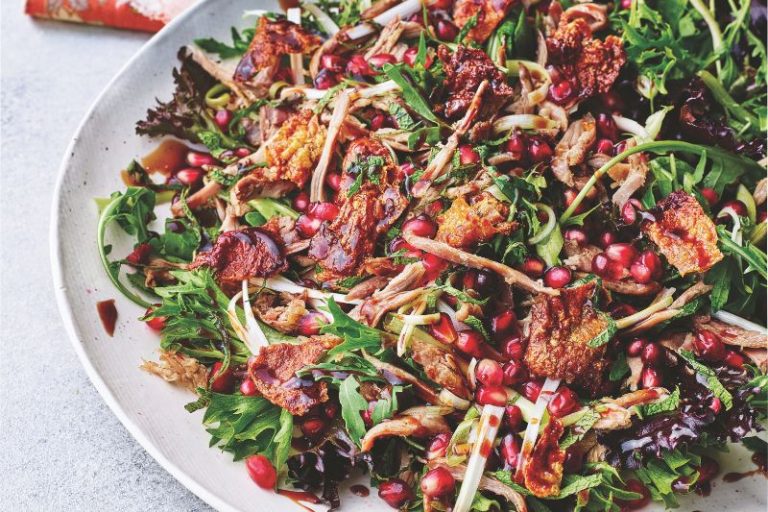 Salade de canard et grenade