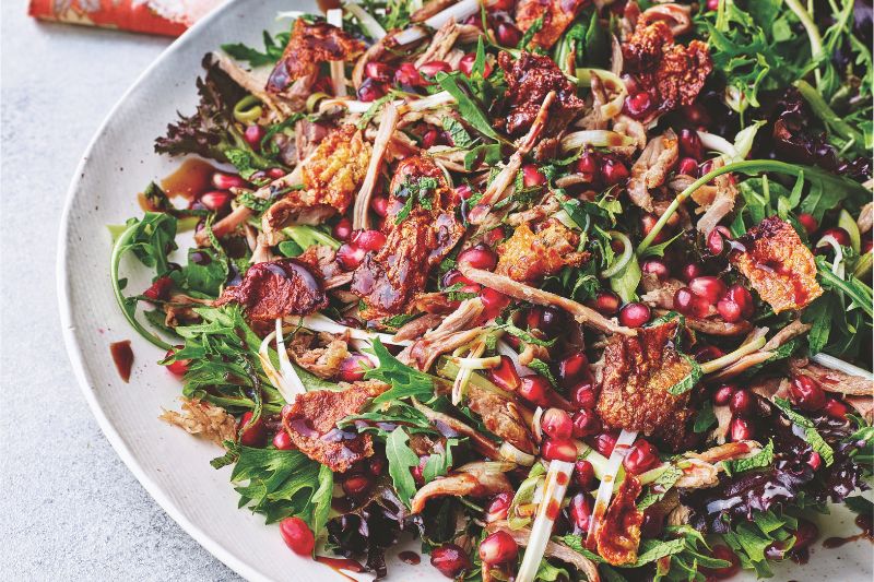 Salade de canard et grenade