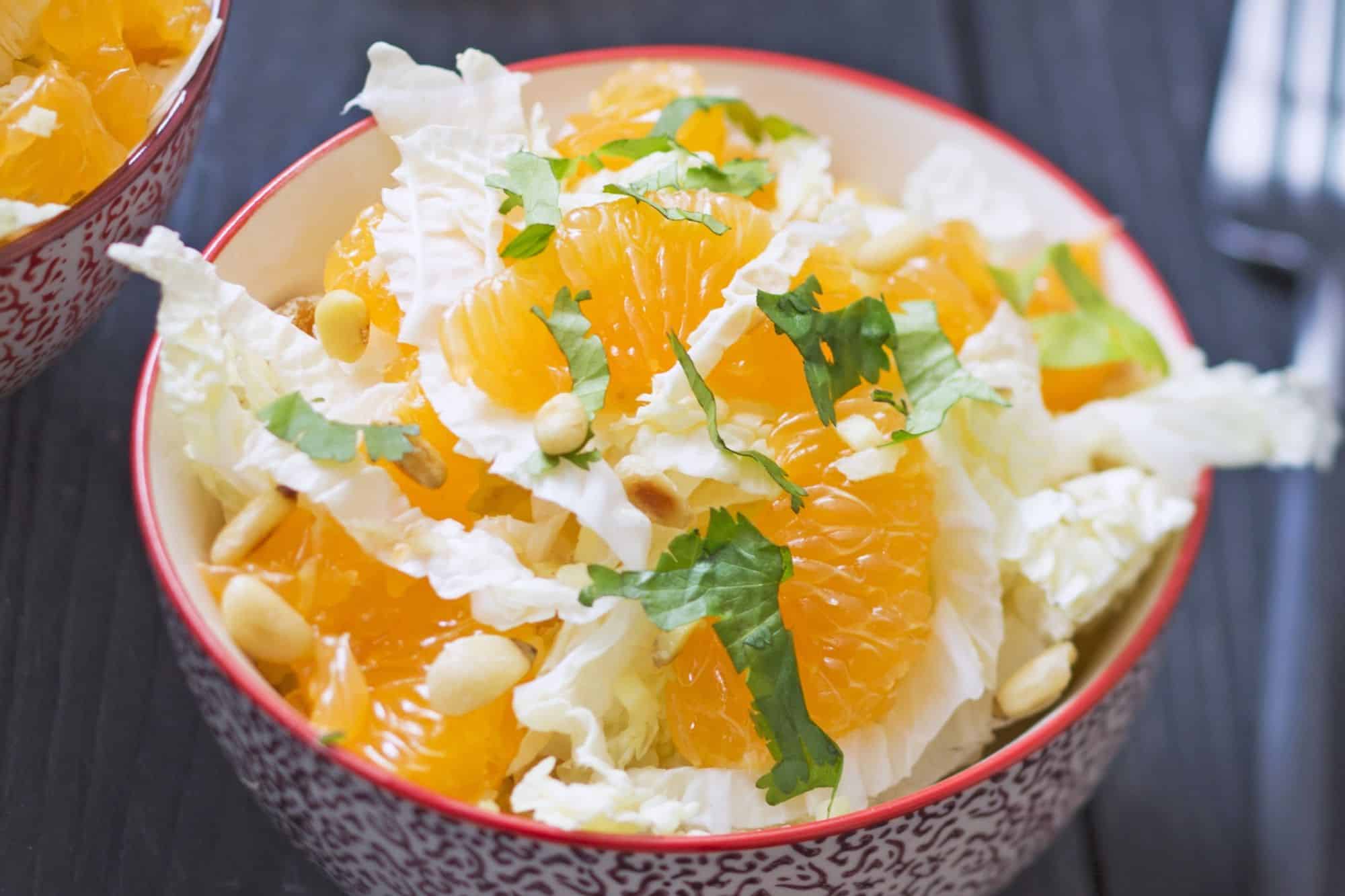 Salade de clémentines et chou chinois